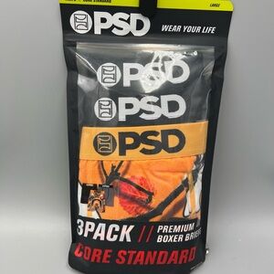 PSD 7" Inseam WarFace Cash Orange Standard Premium Boxer Briefs, Sz L, 36-38"